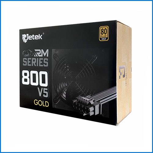 Nguồn Jetek RM800 V5 80 Plus Gold PCIE 5.0 800W