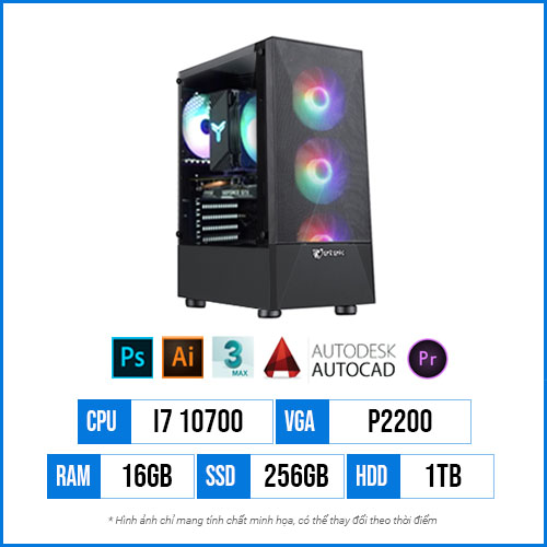 PC Designer T16 - Core i7 10700