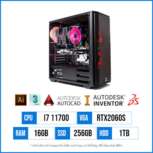 PC Dựng Cad T62 - Core i7 11700