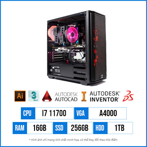 PC Dựng Cad T63 - Core i7 11700