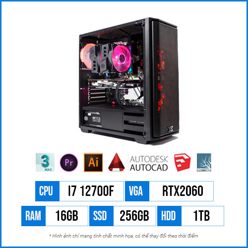 PC Dựng Cad T65 - Core i7 12700F 1