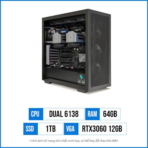 Workstation Render - Dual Xeon Gold 6138 1