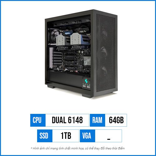 Máy chủ Sever - Dual Xeon Gold 6148 | 64GB | 1TB SSD