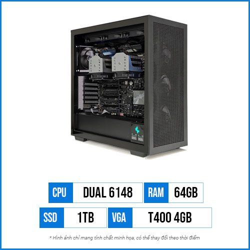 Workstation Dual Xeon Gold 6148 | 64GB | 1TB SSD | T400 4GB